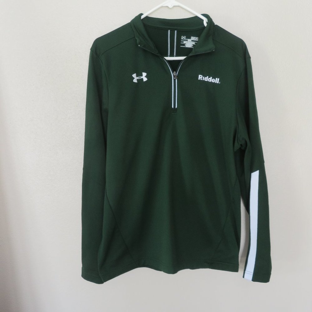 Mens Under Armour Riddell Quarter Zip Soccer‎ Jackt